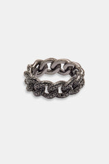 Kubanischer Iced Ring - Schwarz