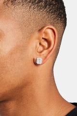 Quadratische Baguette-Cluster-Ohrstecker – 10 mm