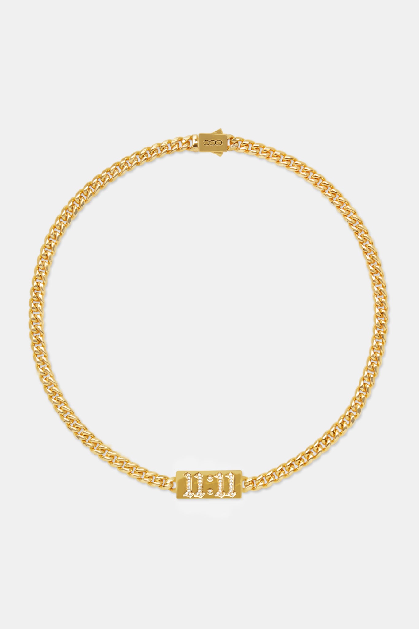 Iced 11:11 Kubanische Kette - Gold