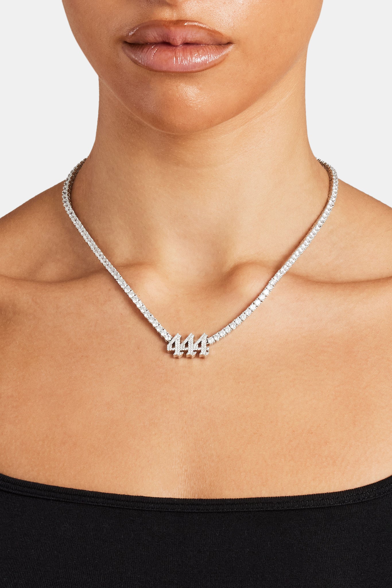 Iced 444 Tennis Chain - White | Womens Chains | Shop Tennis Chains