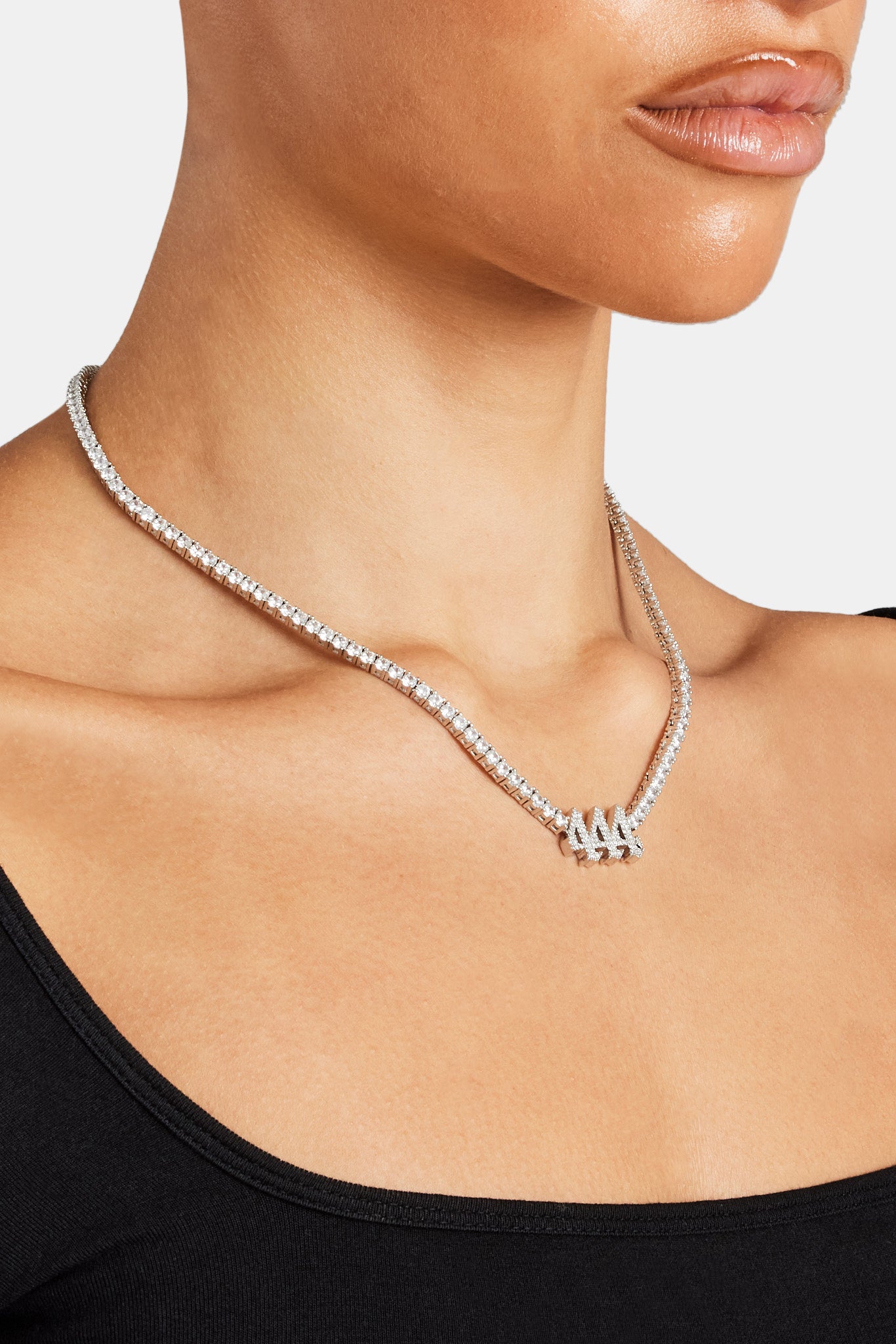 Iced 444 Tennis Chain - White | Womens Chains | Shop Tennis Chains