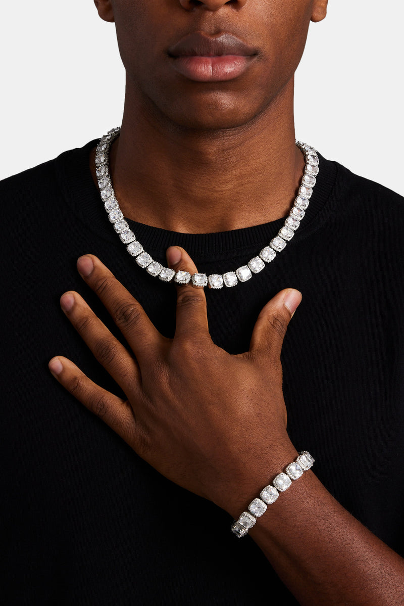 Cluster Chain 10mm CZ Square Cluster Chain | Mens Chains | Shop Clustered Chains at ...