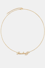 F Off Necklace - Gold