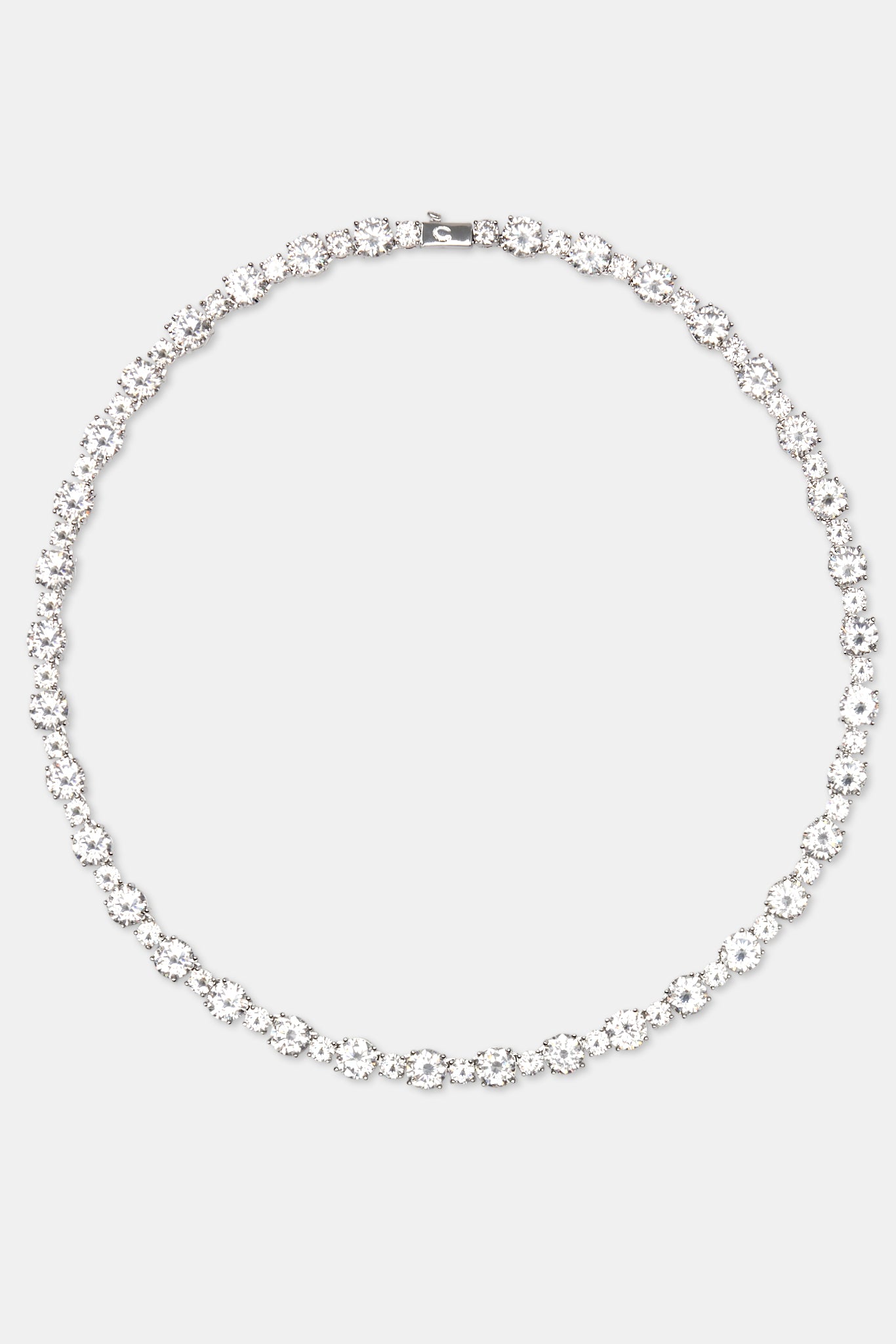 8mm Clear CZ Multi Size Tennis Chain