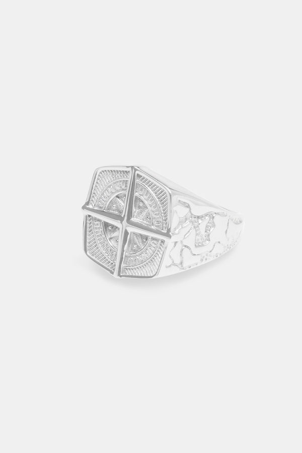 Textured Compass Ring