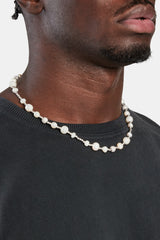 Metallic Freshwater Pearl Bead Necklace