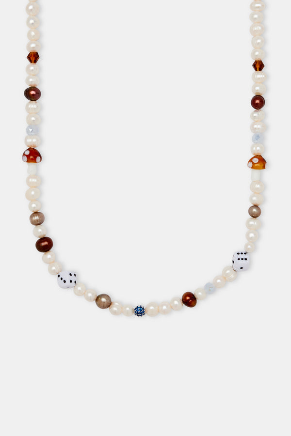 Freshwater Pearl Mixed Motif Necklace