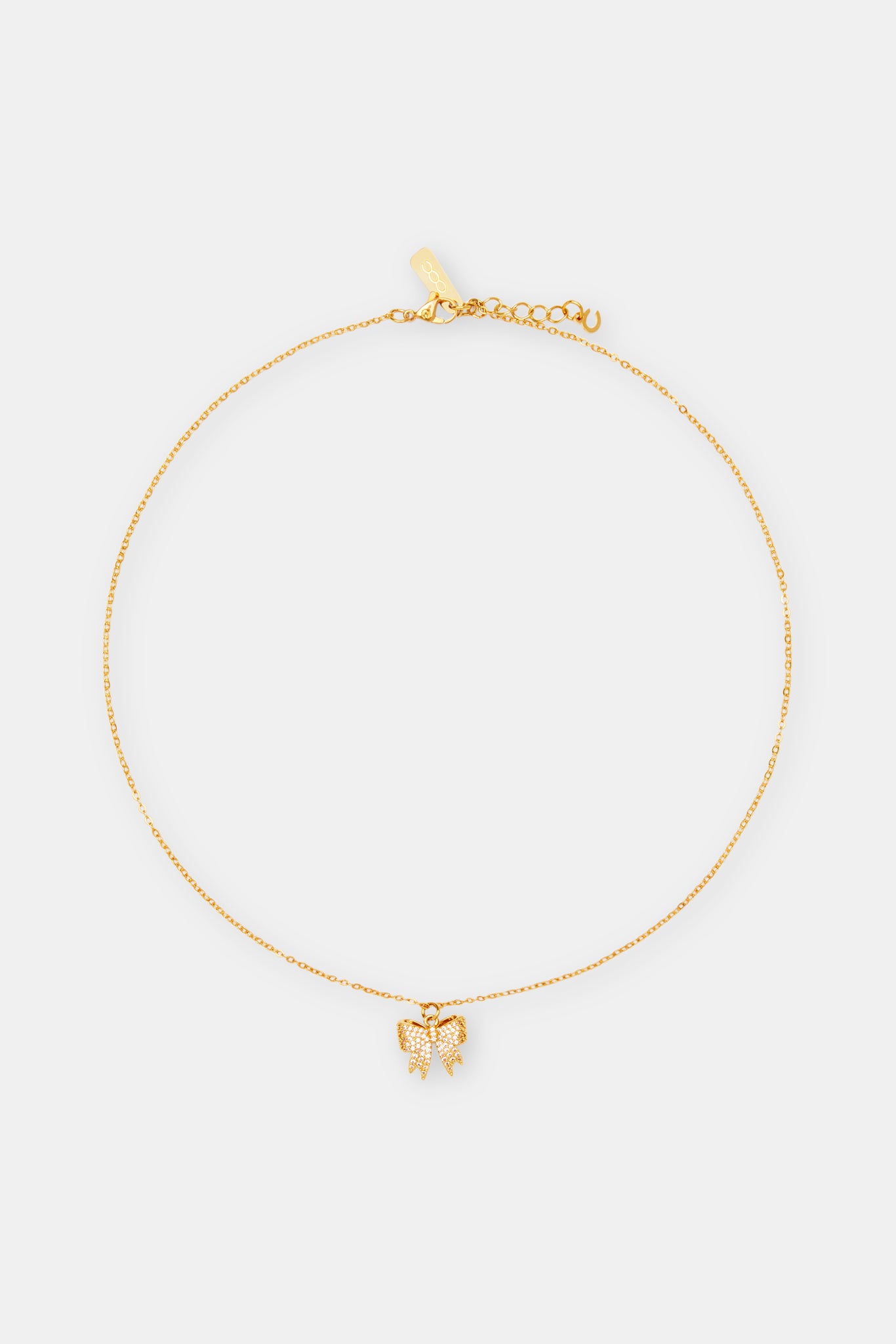 Iced Bow Necklace