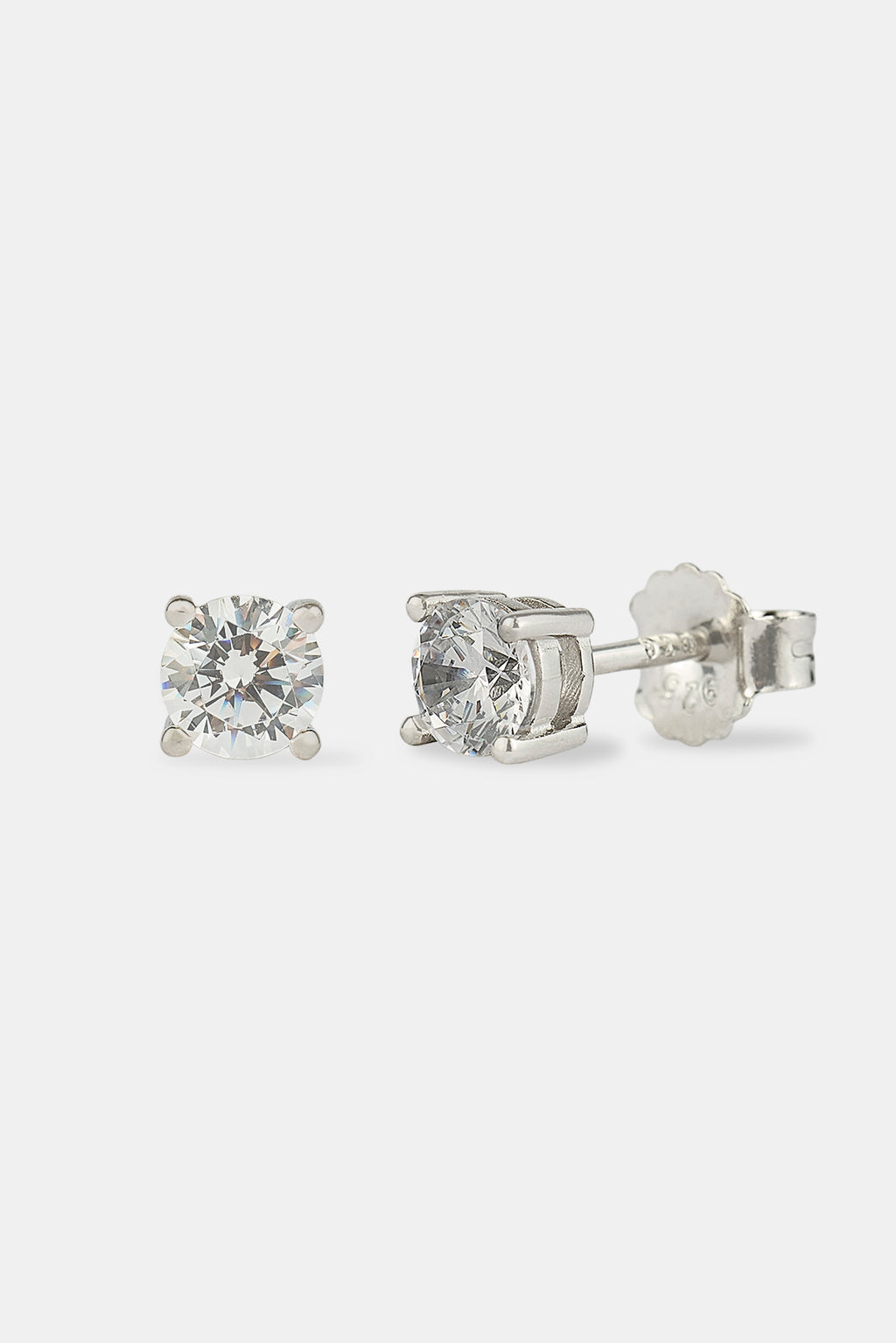 Round Cut Stud Earrings 5mm