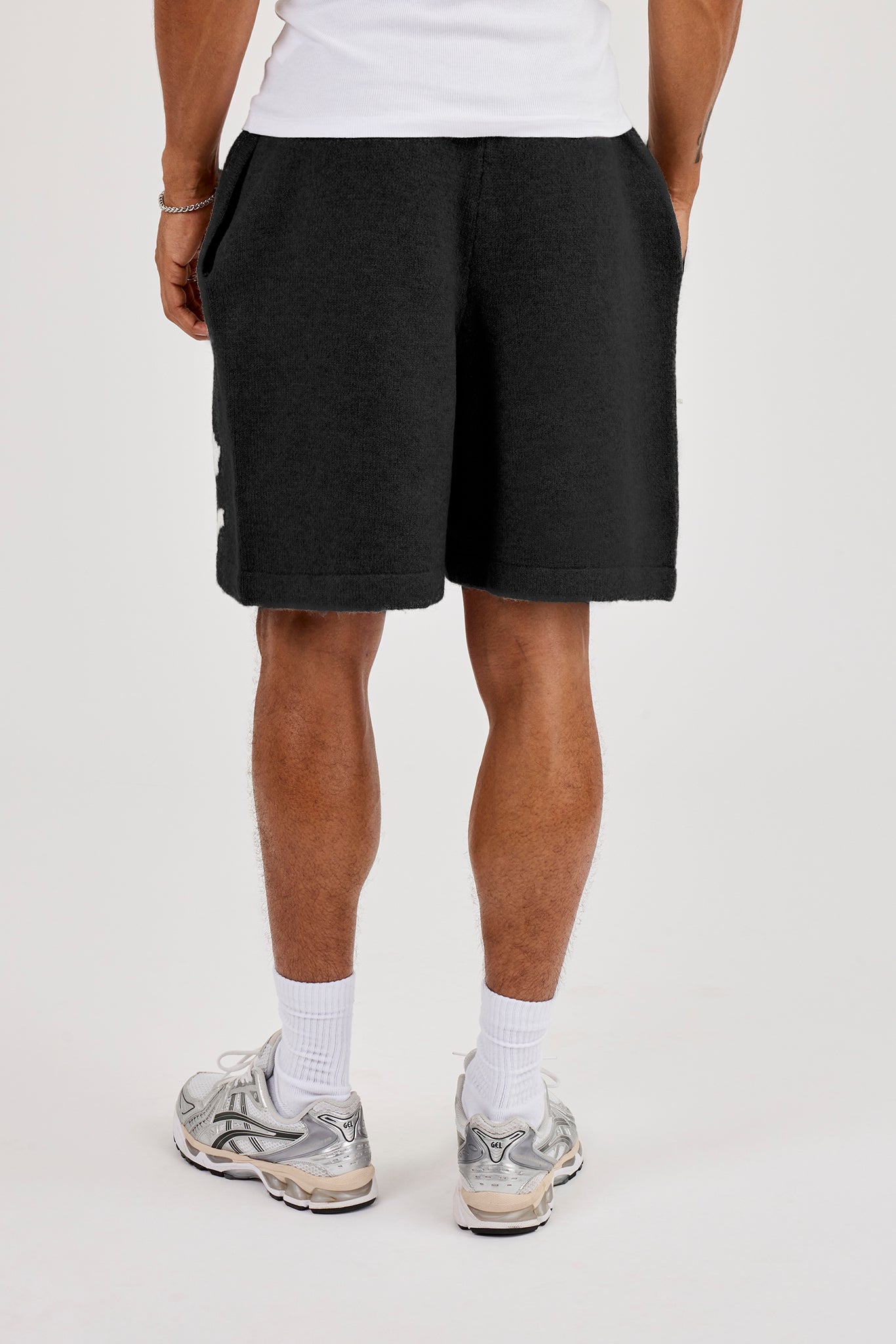 Mens C Knitted Relaxed Short - Black