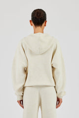Zip Through Knitted Jumper - Butter Yellow