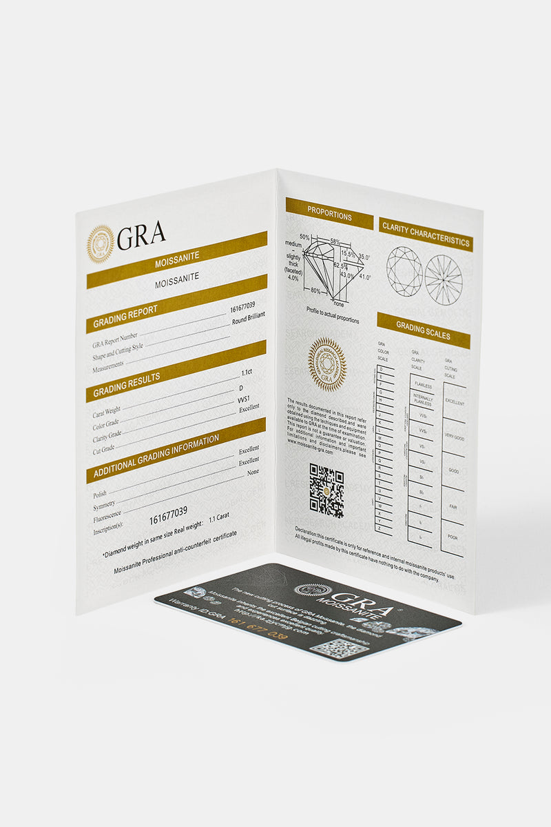 Moissanite Double Row Huggie Earrings - 12mm