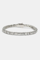 3 Sided Tennis Bracelet - 5mm - White
