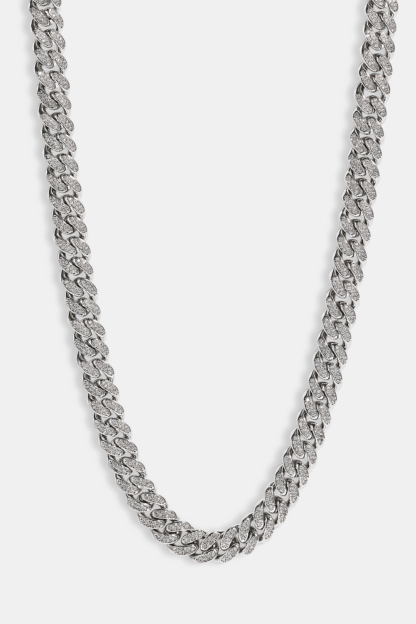 Kubanische Gliederkette, vereist - 12mm - Weiß