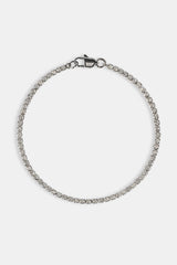 Micro Tennis Bracelet - 2.5mm - White