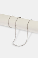 Micro Tennis Chain & Bracelet - White