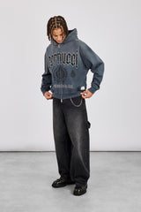 Washed Rio Grande do Sul Zip Hoodie - Charcoal