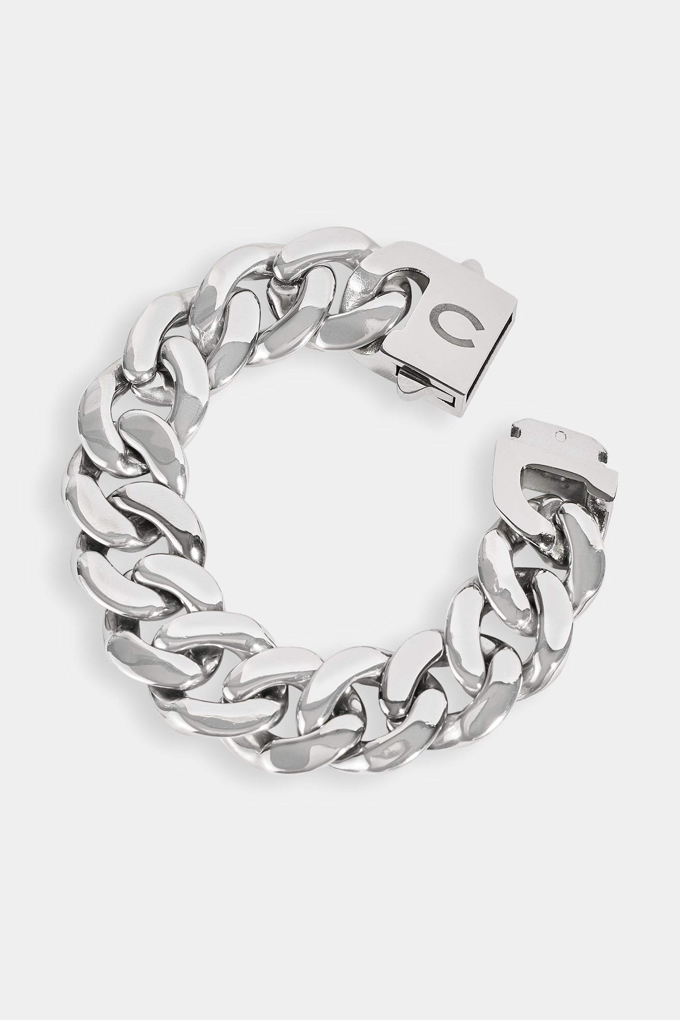 Miami Cuban Bracelet - 20mm - White