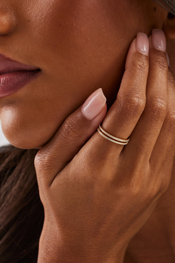 Doppelreihiger Mikro-Tennisring – 2,5 mm