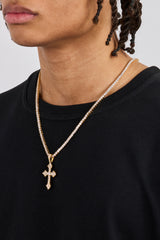 Eisiger keltischer Kreuzanhänger - 35mm