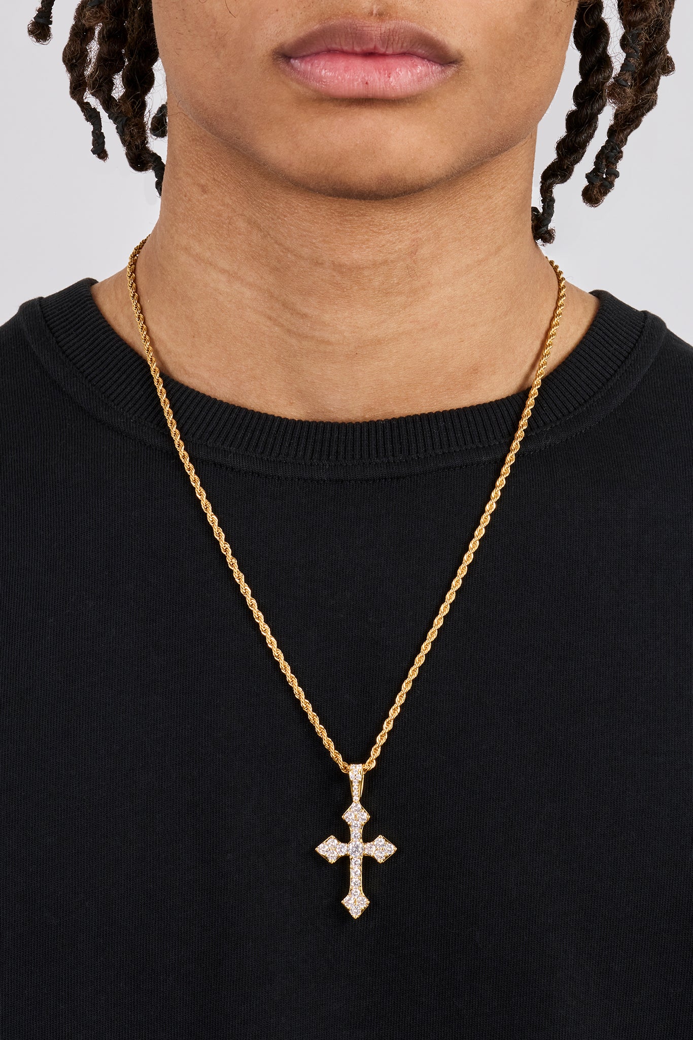 Eisiger keltischer Kreuzanhänger - 35mm