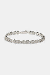 Cluster Infinity Bracelet - 6mm - White