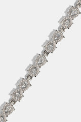 Cluster Infinity Bracelet - 6mm - White