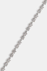 Iced Cluster Infinity Chain - 6mm - White