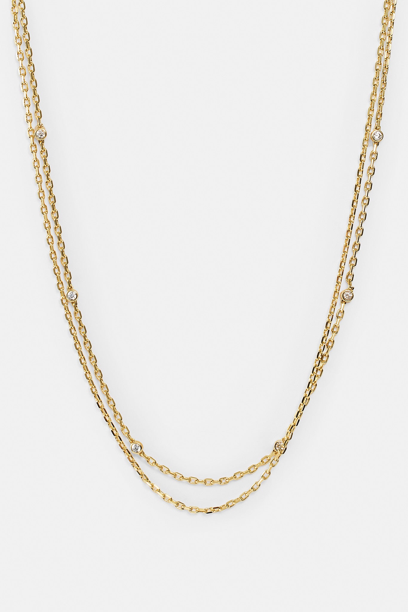 Doppellagige Ice Rolo Halskette – 5 mm