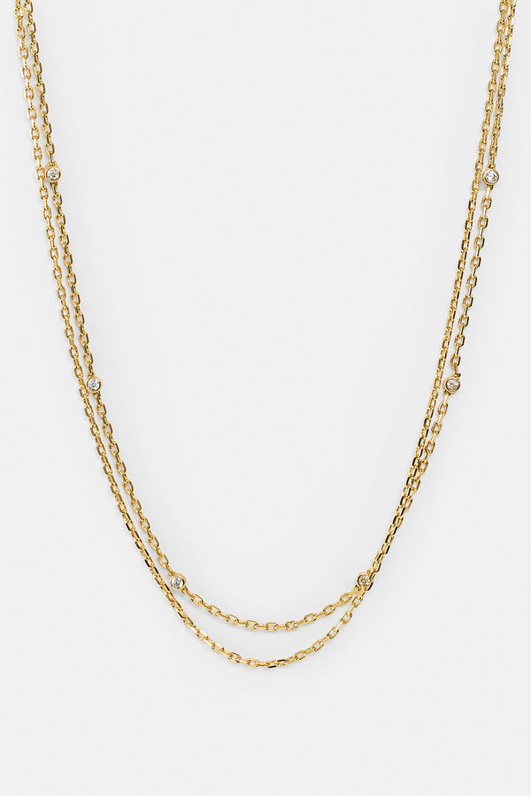 Doppellagige Ice Rolo Halskette – 5 mm