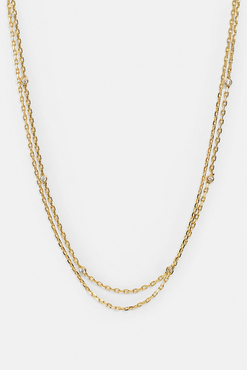 Double Layer Ice Rolo Necklace - 5mm