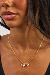 Halskette mit verschiedenen Motiven - 10mm - Gold