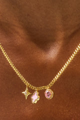 Halskette mit verschiedenen Motiven - 10mm - Gold