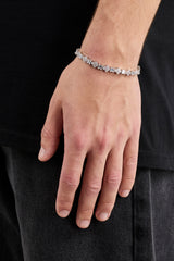 Armband mit Eiskreuz und Stein – 6 mm