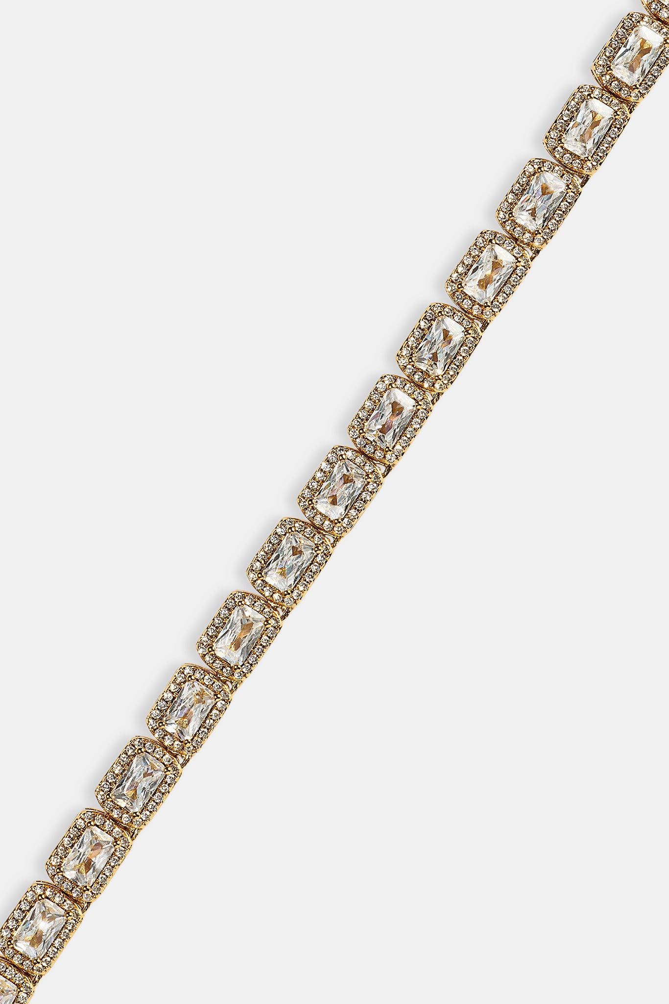 Baguette Cluster Chain - 5mm - Gold