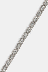 Baguette Cluster Chain - 5mm - White