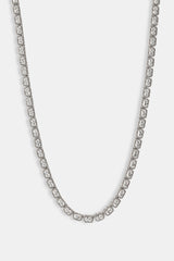 Baguette Cluster Chain - 5mm - White