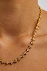 Iced Connecting Motif Chain - 5mm - Gold