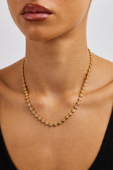 Iced Connecting Motif Chain - 5mm - Gold