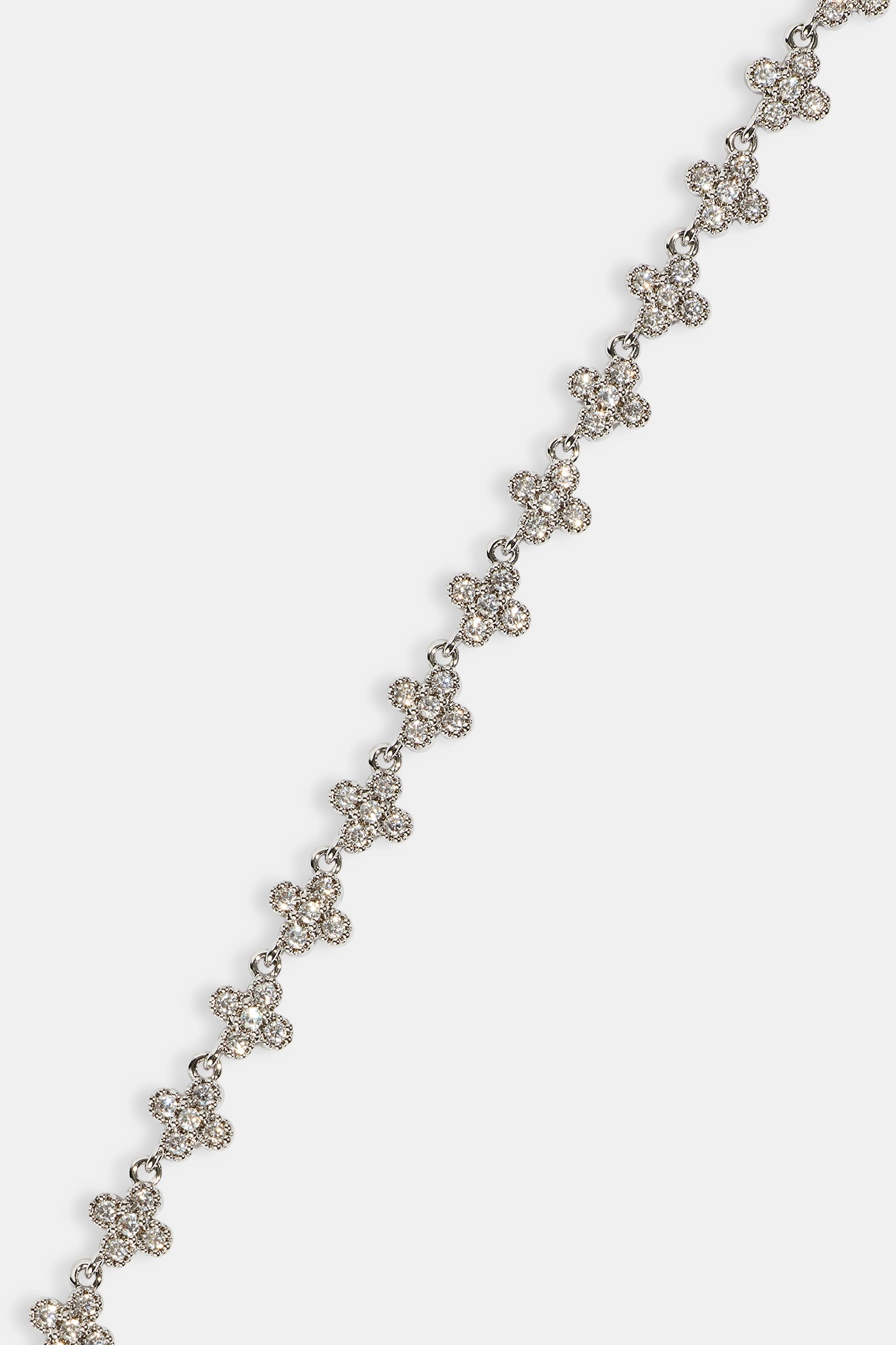 Iced Connecting Motif Chain - 5mm - White