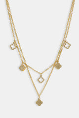 Iced Multi Motif Layered Chain - 10mm - Gold