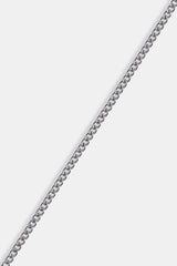 Micro Miami Kubanisches Armband - 3mm - Weiß