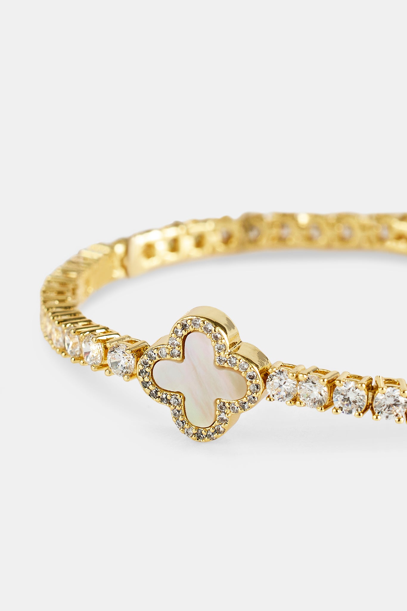 Motiv-Tennisarmband aus Perlmutt – 3 mm