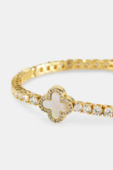 Motif Mother of Pearl Tennis Bracelet - 3mm