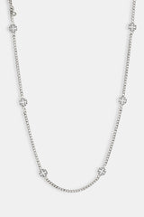 Polished Cross Motif Chain - 6mm - White