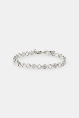 Polished Motif Link Bracelet - 6mm