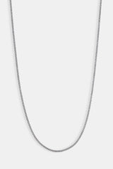 Micro Kubanische Kette - 2mm - Weiß