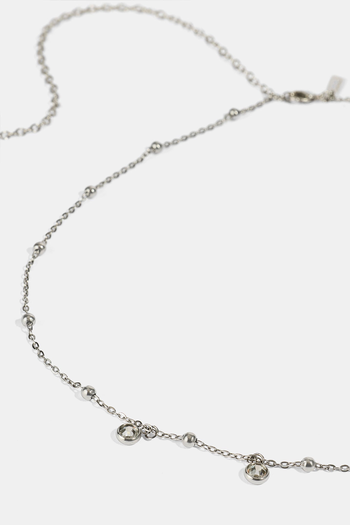 CZ Droplet Body Chain - 10mm - White