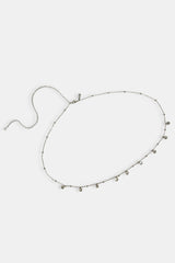 CZ Droplet Body Chain - 10mm - White