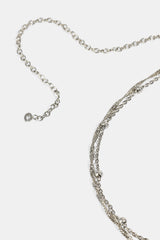 Double Layer Bead Body Chain - 3mm - White